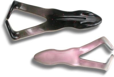 Stanley SRF-225 The Original Ribbit Frog Unrigged, 3 1/2", Black Neon