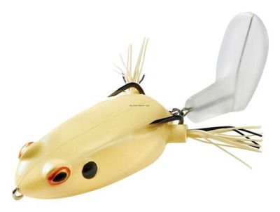 Booyah BYTR3917 Toadrunner-Bone 4.5",7/8 oz, double hook ,4/0 hook