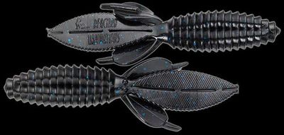 Reaction SWB-001 Sweet Beaver Creature Bait, 4.2", Black with