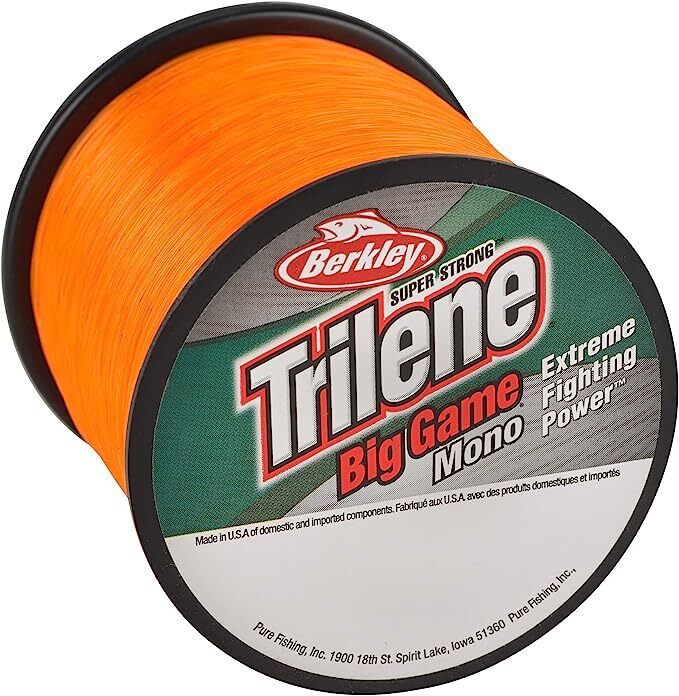 Berkley BGQS20C-80 Trilene Big Game Quarter Lb. Spool, Braze Orange