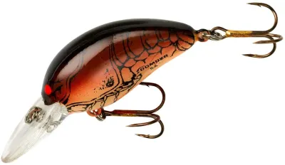 Bomber B06AXC4 Model A Crankbait, 2 1/8", 3/8 oz, Darkbrown