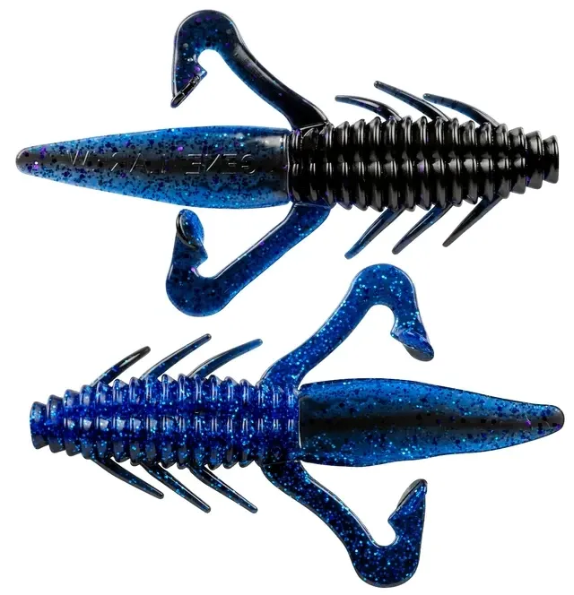 Gene Larew TBB208-8 Biffle Bug 4.25", Blackberry/Sapphire (LAM)