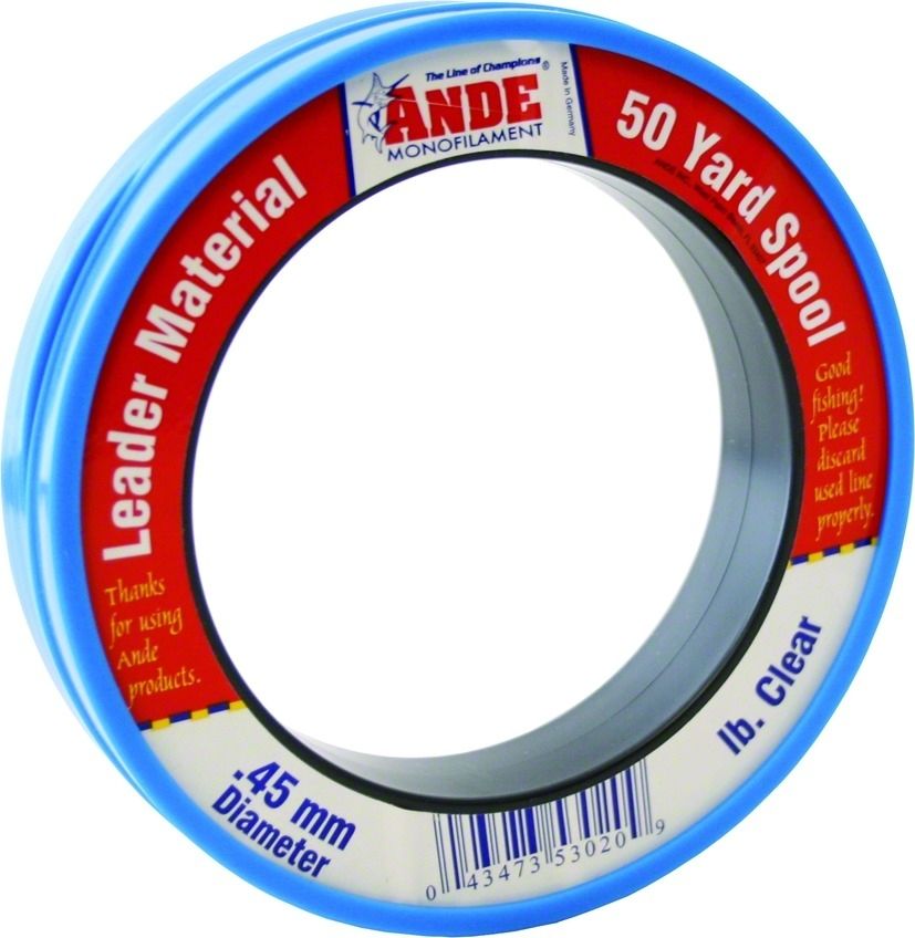 Ande PCW50-100 Mono Leader Wrist Spool 100lb 50yd Clear