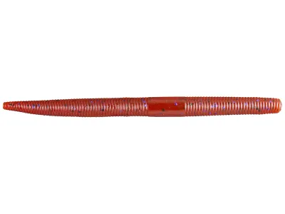 Yum YDG5279 Dinger Worm 5", Bourbon Berry , 8 bag