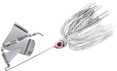 Booyah BYB14605 Buzz Bait, 1/4 oz, Snow White Shad