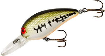 Bomber  Model A Crankbait, 2 1/8", 3/8 oz, Baby Bass/Orange