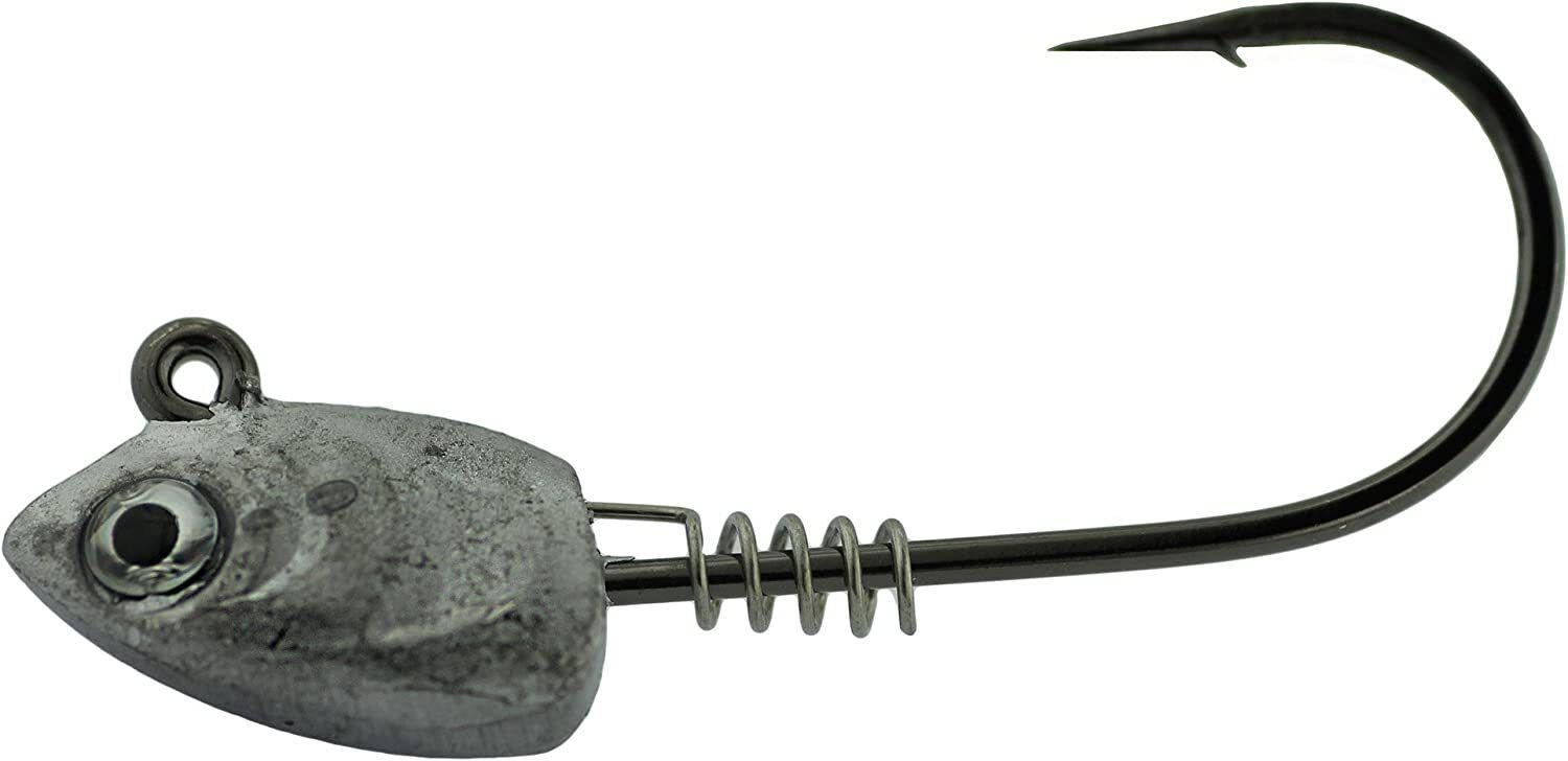 Gamakatsu 353414-1/4 Superline Swimbait Jighead, 1/4 oz, 4/0 Hook