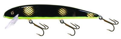 Musky Mania J8-04 Jake Big Minnow Lure, 8", 2.6 oz, Black Perch