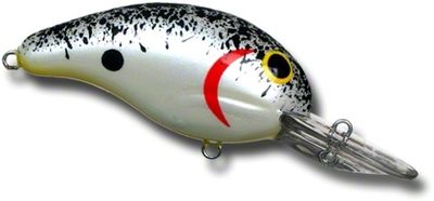 Bandit BDT143 100 Series Crankbait 2", 1/4 oz, Pearl Splatter Back