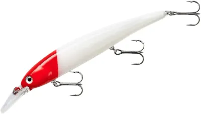 Bandit BDTWBS1D81 Shallow Walleye Jerkbait, 4.75", 5/8oz, Red Head