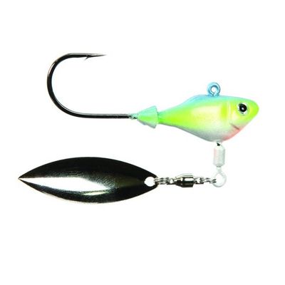 Fish Head 1101206 Spin Jighead, 3/8 oz, 5/0 Hook, Smokin Shad