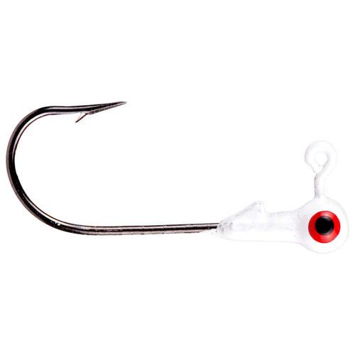 Strike King MRCJH132-199 Mr. Crappie Jighead, 1/32 oz  Refrigerator White