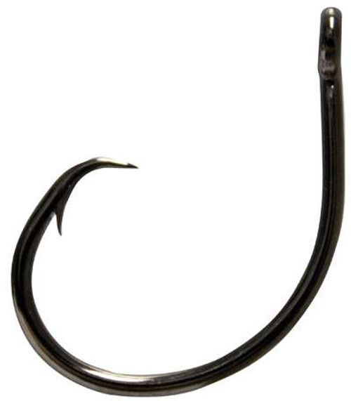 Mustad Ultrapoint Demon Tuna, Size 5/0, Needle Point, Wide Gap, Light Wire, Black Nickel, 10 per Pack