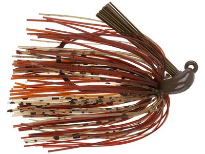 Queen Tungsten Flipping Jig 3/8oz - KJ's Camo (Greenpumpkin &amp; Brown)