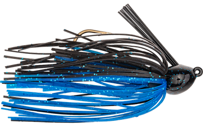 Strike King Bitsy Bug Jig, 1/8oz Black/Blue