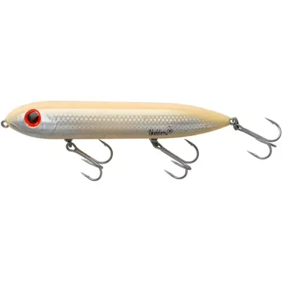 Heddon  Super Spook Topwater Bait, 5", 7/8 oz, Bone/Silver, Floating