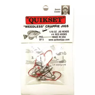 Quikset Weedless CrappieJig  Bronze 2 - 1/8