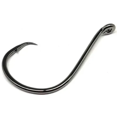 Gamakatsu Oct Circle Offset, 1/0 NSB 25pk