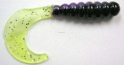 Kalin 2TG10-813 Triple Threat Grub 2", Purple Rain, 10/Pack	