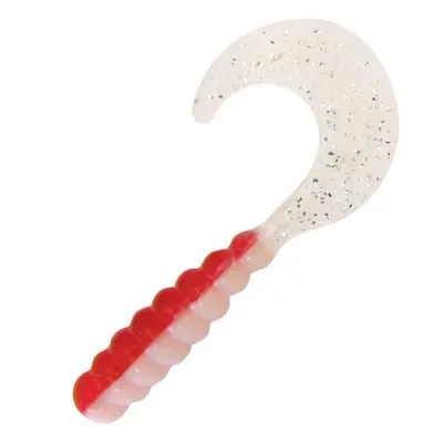 Kalin 2TG10-842 Triple Threat Grub 2", Red Head, 10/Pack	