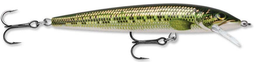 Rapala HJ14BB Husky Jerk, 5 1/2" 5/8 oz, Baby Bass, Suspending