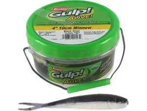 Berkley  Gulp Alive Minnow, 3", Half Pint Bucket, Smelt