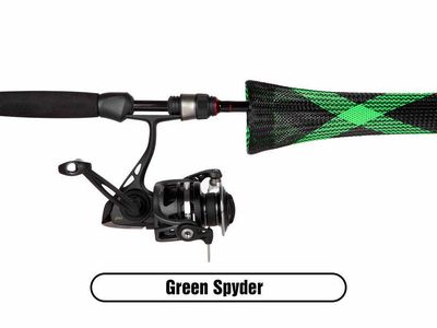 Rod Glove RGS55GS Spinning Rod Glove, 5.5'' To 7', Green Spyder