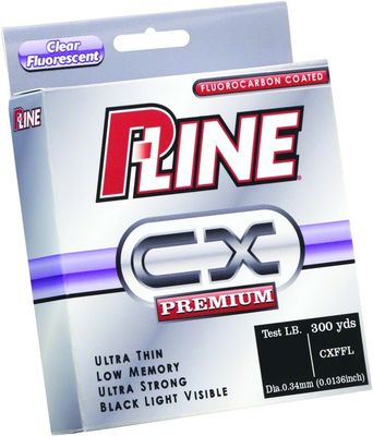 P-Line CXFFL-20 CX Premium Fluorocarbon-Coated Mono Filler Spool 20lb 300yd Clear Fluorescent