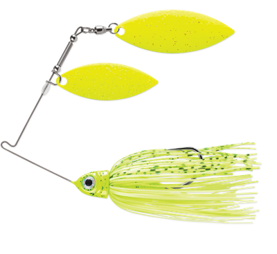 Terminator PSS38WW115CC Pro Series Spinnerbait, 3/8oz, Double Willow, Chartreuse &amp; Chartreuse, Dirty Chartreuse Shad, 1 Pk