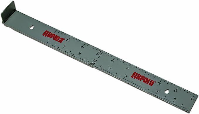 Rapala RFDRLR 24" Folding Fish Ruler, Fold-up Bump Wall, Gray	