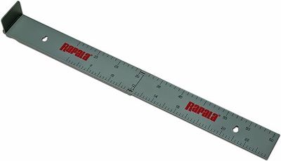 Rapala RFDRLR 24" Folding Fish Ruler, Fold-up Bump Wall, Gray	