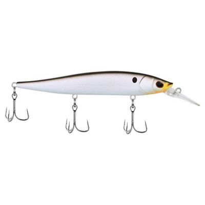 Berkley BHBST112P1-STNNS Stunna Jerkbait, Slow Sink, Weight transfer 4.4", 1/2oz, 6-10ft EGW Fusion 19 Trebles, Stunna Shad