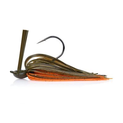 Berkley BJGSK1/2-BMCR PowerBait Scented Silicone Skirt, Wide Flat Head Design, Fusion 19 5/0 Hook,Weedguard, 1/2oz Bama Craw