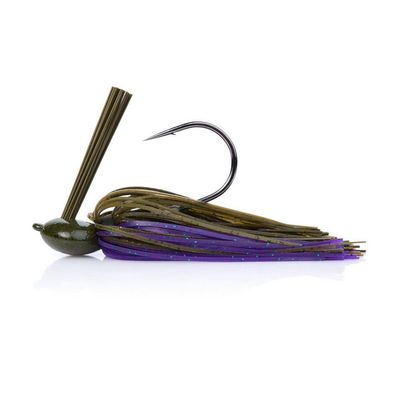 Berkley BJGFL5/8-BBU PowerBait Scented Silicone Skirt, Broad Arkie-Style Head , Fusion 19 5/0 Hook,Weedguard, 5/8oz Bama Bug