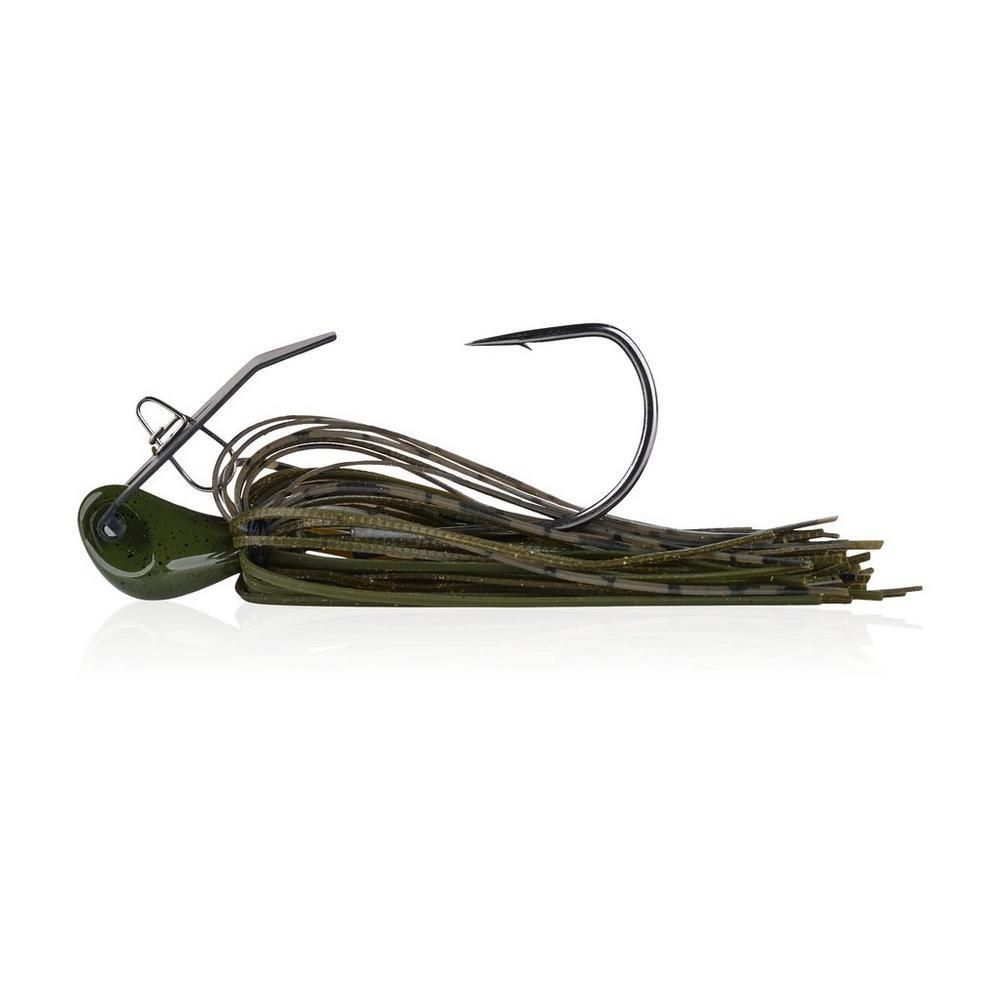 Berkley BJGBLD3/8-GP SlobberKnocker Bladed Jig, 3/8 oz, Green Pumpkin