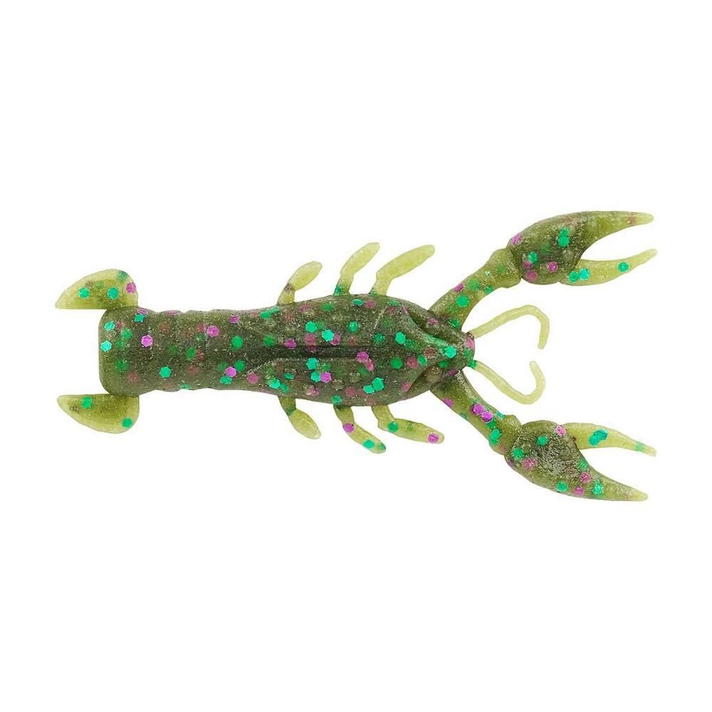 Berkley PBMSLT2.5-WCOR PowerBait MaxScent Lil' Trooper,Backtail 2 1/2"Watermelon Candy