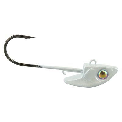 Damiki Rig Jig Head 1/4oz #1/0 Pearl White 3pk