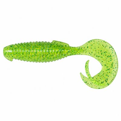 Keitech Flapper Grub 4'' Lime Chartreuse 7pk