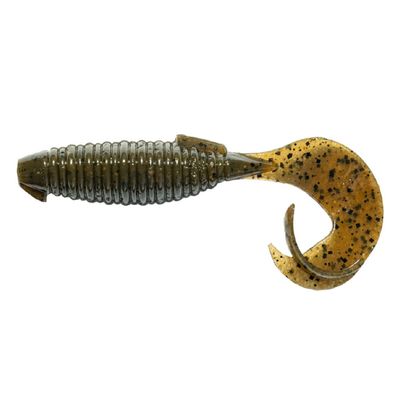 Keitech Flapper Grub 4'' Green Pumpkin 7pk