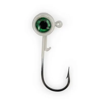 ACC Crappie BigEye Jighead  1/16oz White 8pk