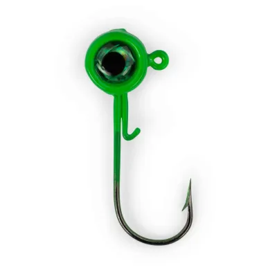 ACC Crappie BigEye Jighead  1/32oz Green 8pk