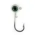 ACCJIG132WHITE ACC Crappie BigEye Jighead  1/32oz White 8pk