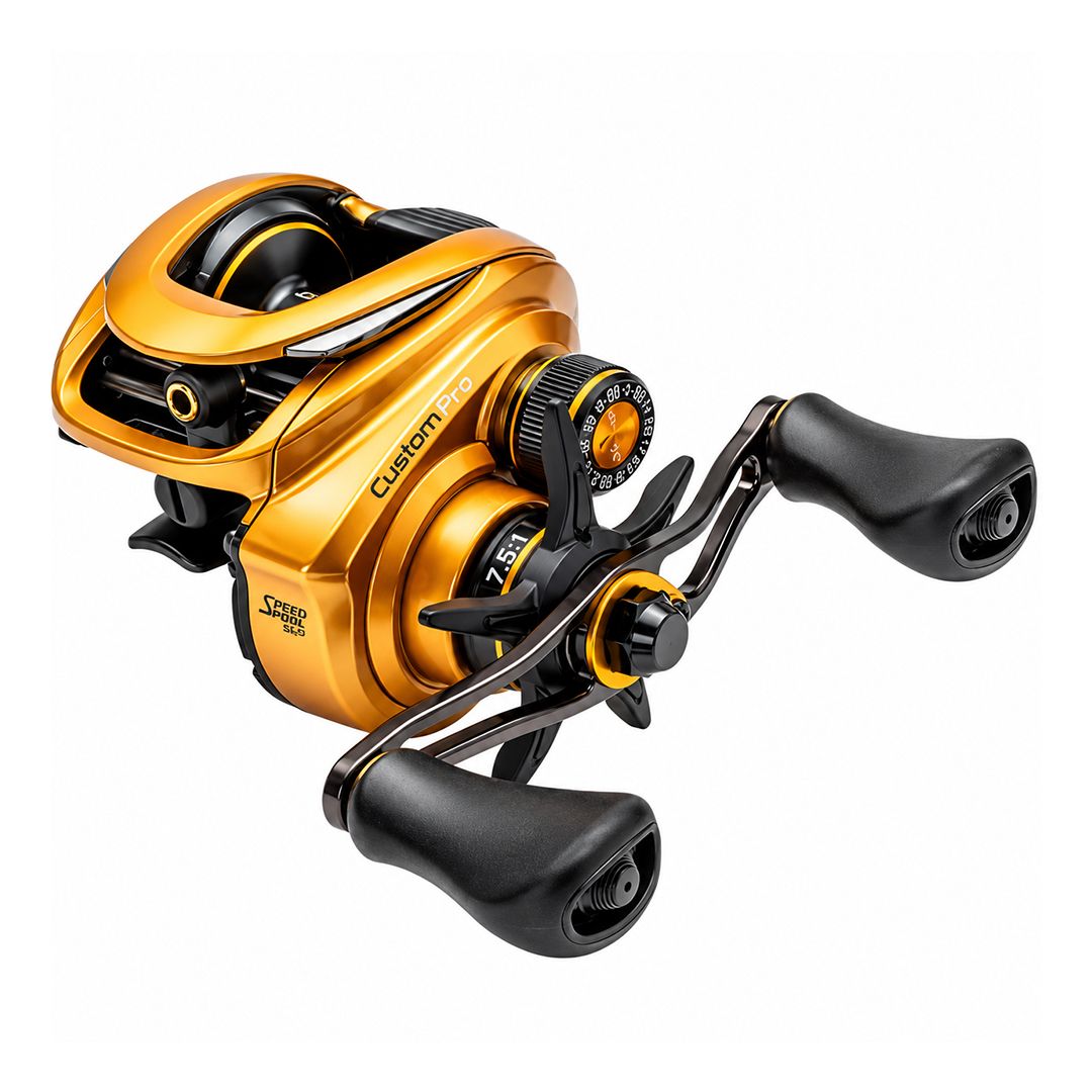 Lew's CPB1SHLG3 Custom Pro 7.5:1 Left Hand Baitcast Reel 10+1 Brngs 7.5:1 Ratio, 20 MaxDrag, 90/12 Mono Capacity,90/50 Braid Capaci