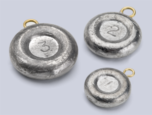 Bullet Weight Disc Sinker, 4oz 4pk