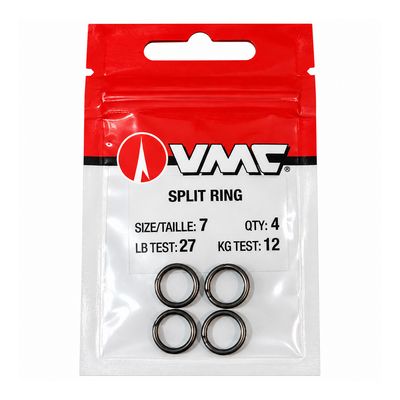 VMC Split Ring #7 Black Nickel 4pk