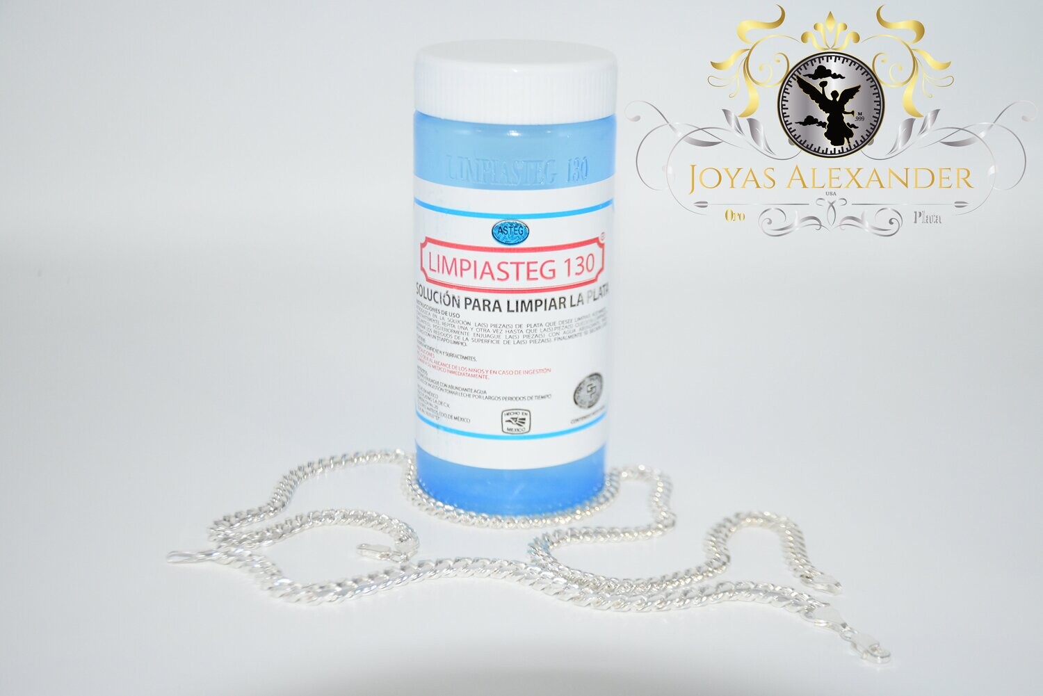 Sterling Silver Gold Liquid Tarnish Remover Cleaner Solution 08 oz. Limpiasteg 130