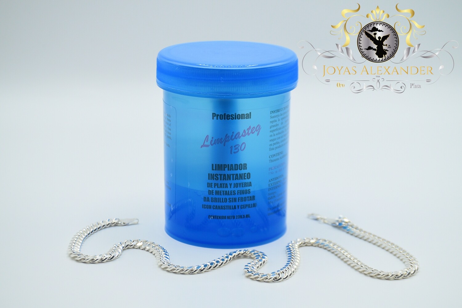 Instant Tarnish Remover Solution for Sterling Silver Gold Liquid Cleaner 08oz Limpiasteg 130