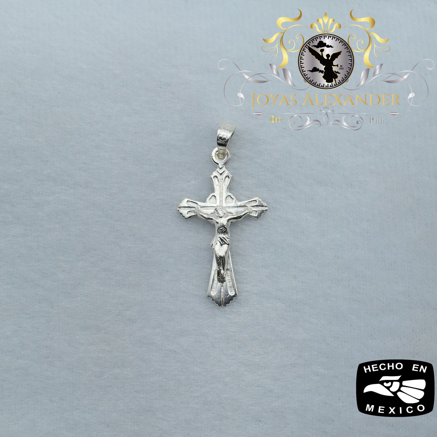 Small Sterling Silver Crucifix Pendant