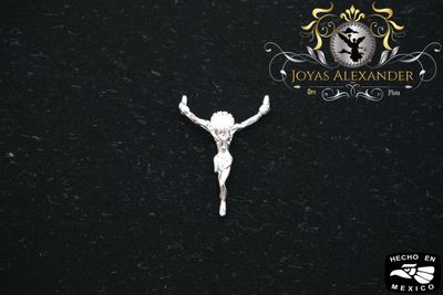 Sterling Silver Jesus Crucifix Pendant w/ CZ Stones