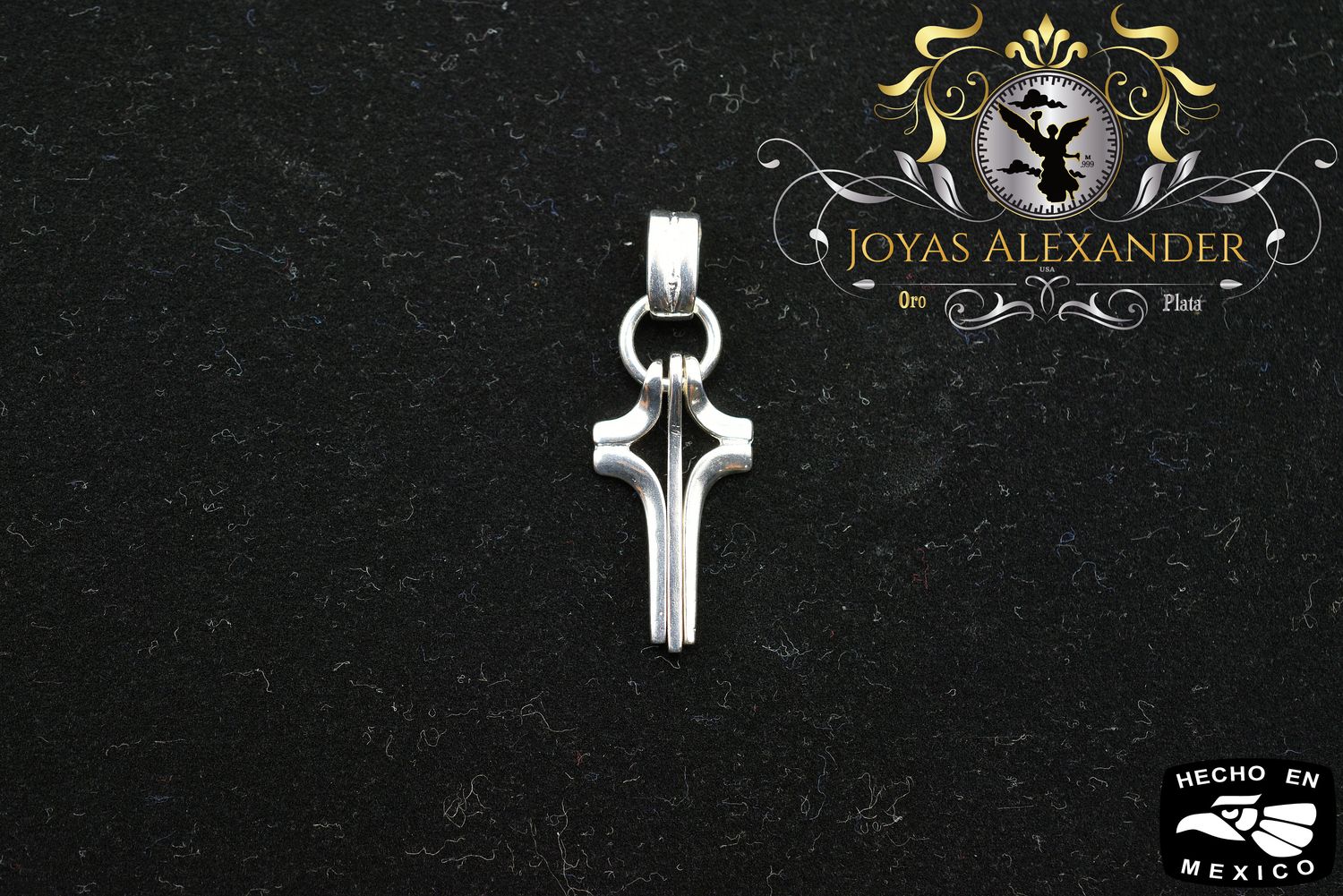 Sterling Silver 3-Piece Cross Pendant